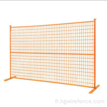 panneaux de clôture de construction temporaire extérieurs amovibles